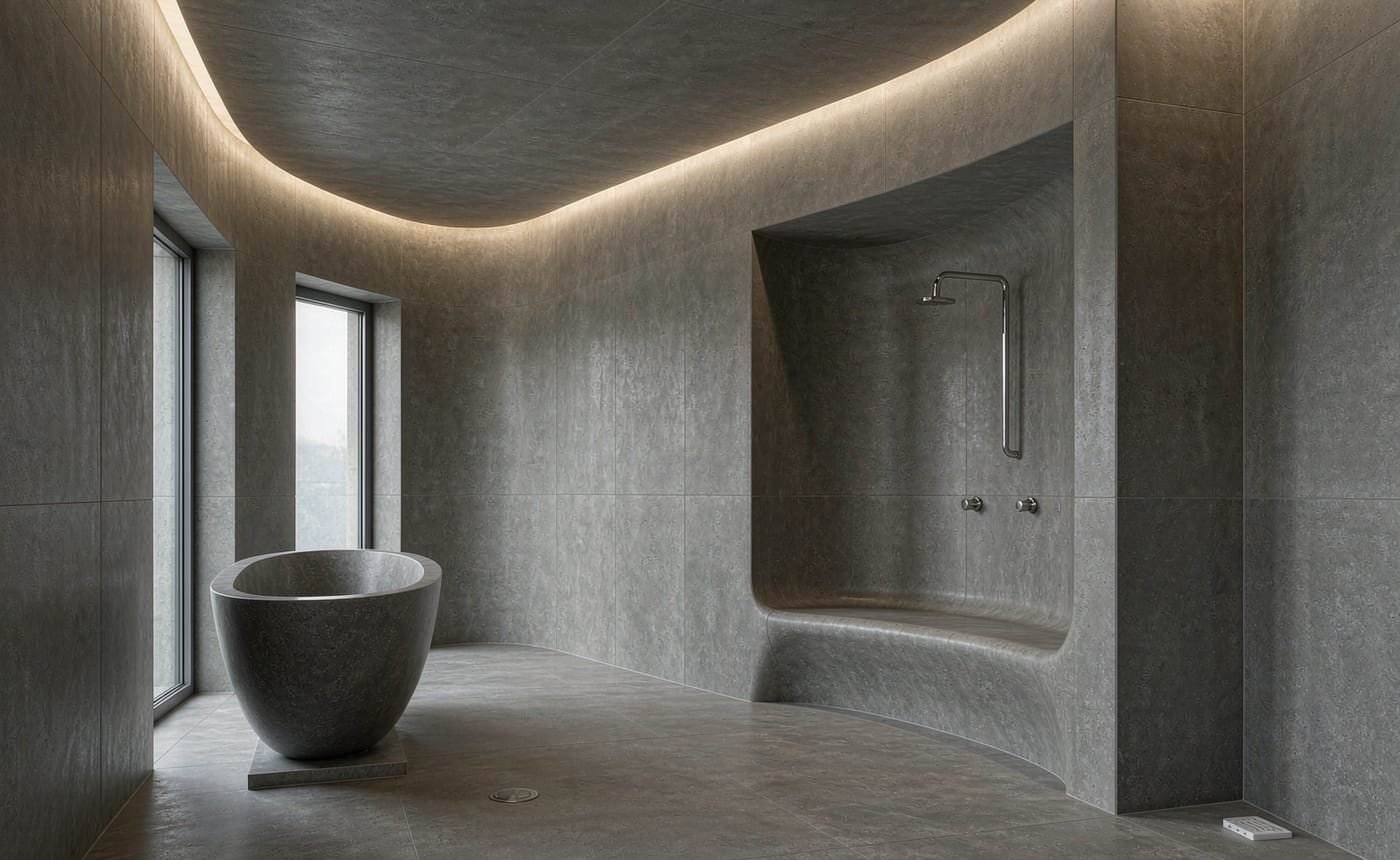 Travertine Beige — full slab
